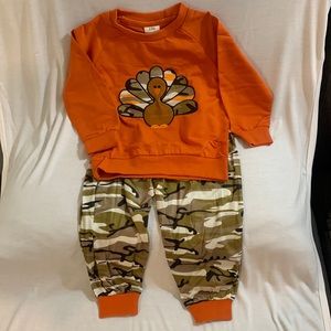 Camo Turkey Top with Camo Bottoms